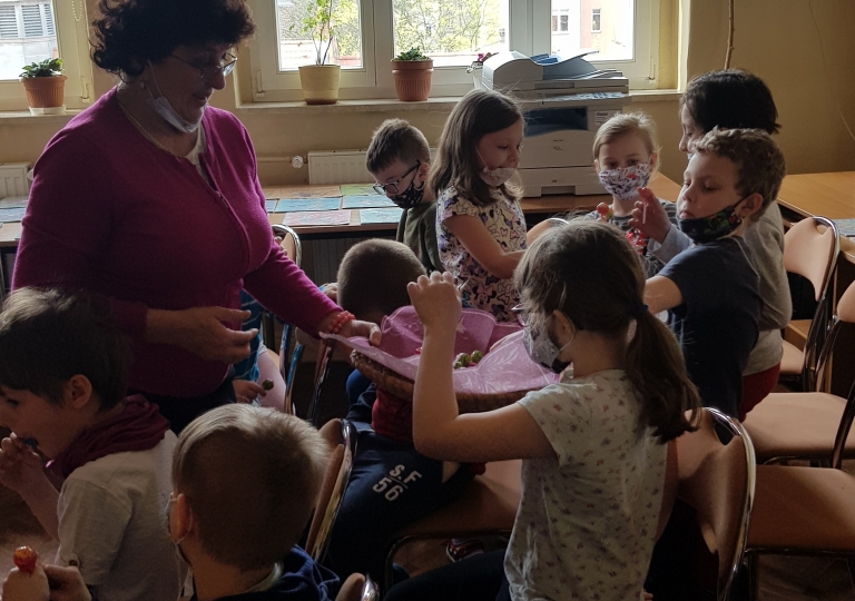 Odwiedziny w bibliotece szkolnej