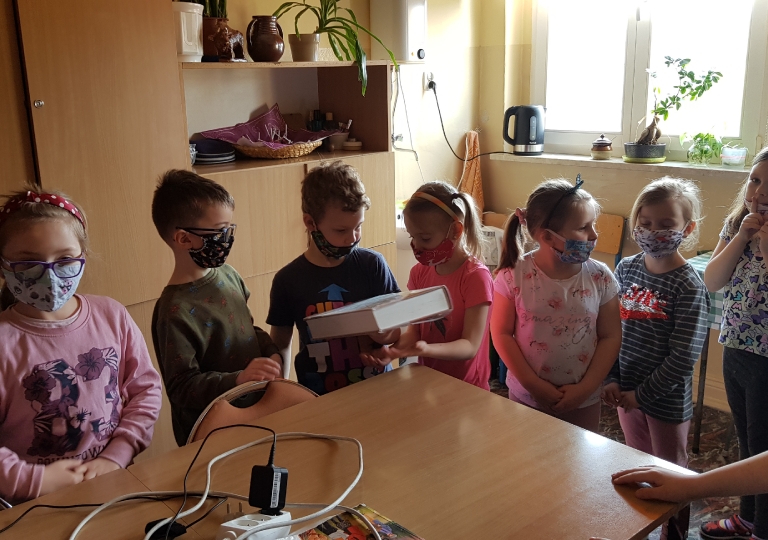 Odwiedziny w bibliotece szkolnej